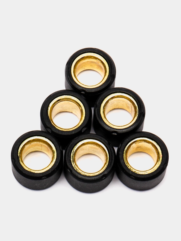 Ролики вариатора для Ямаха JOG-50, 2T Stels-50 1E40QMB, 6 штук, грузики 6,5 г, 15 х 12 мм