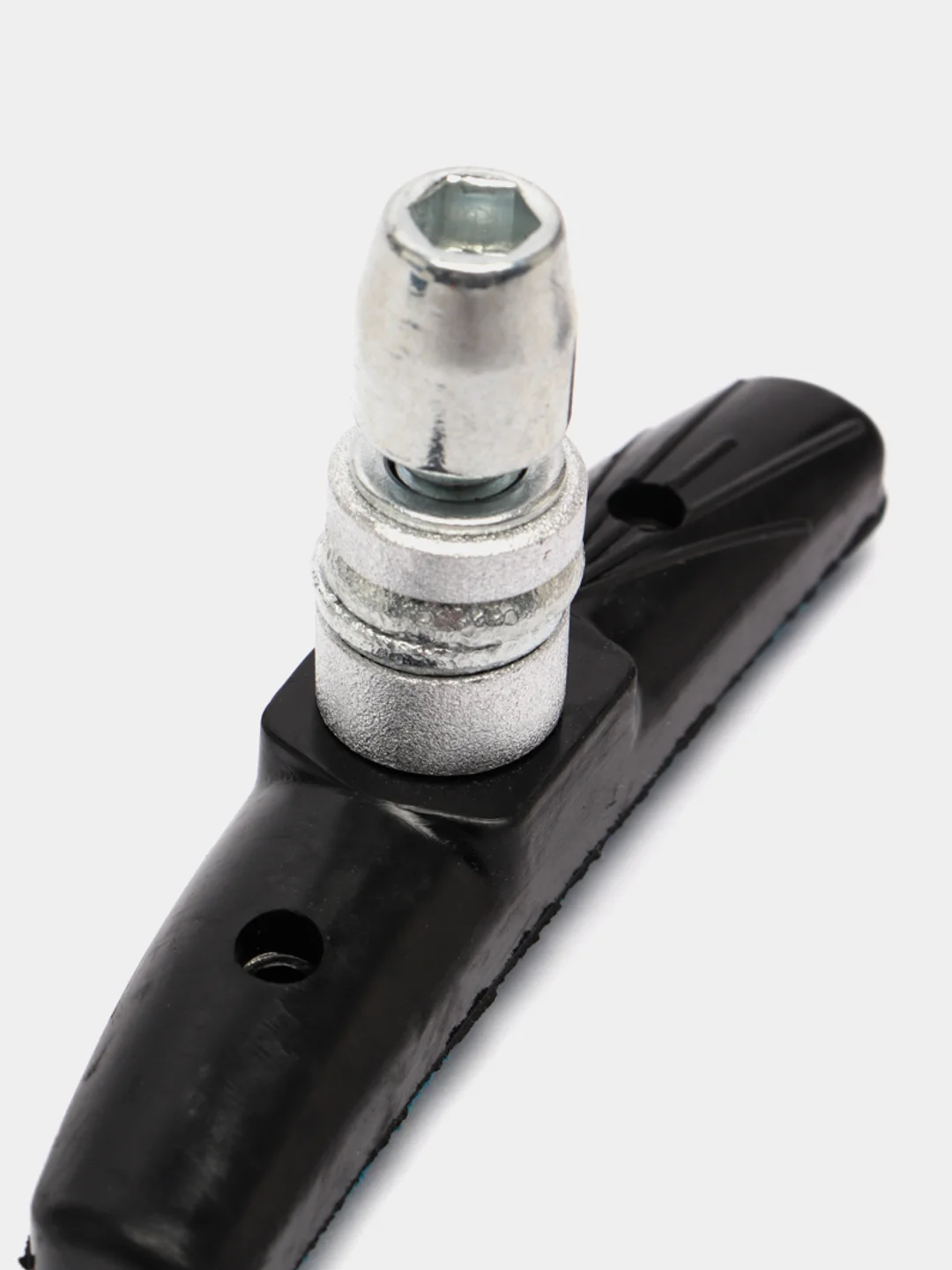 Колодки тормозные на велосипед, под V-brake, c резьбой и гайками, синие, 2 штуки