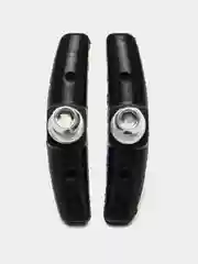 Колодки тормозные на велосипед, под V-brake, c резьбой и гайками, синие, 2 штуки
