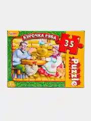 Макси-пазлы "Курочка Ряба", в коробке, 35 деталей