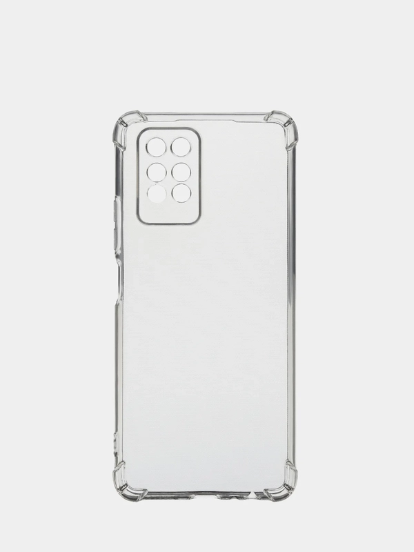 Чехол Infinix Note 10 Pro прозрачный силиконовый противоударный с защитой камеры
