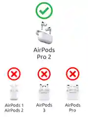 Серый чехол на наушники AirPods Pro 2 (Эирподс Про 2)