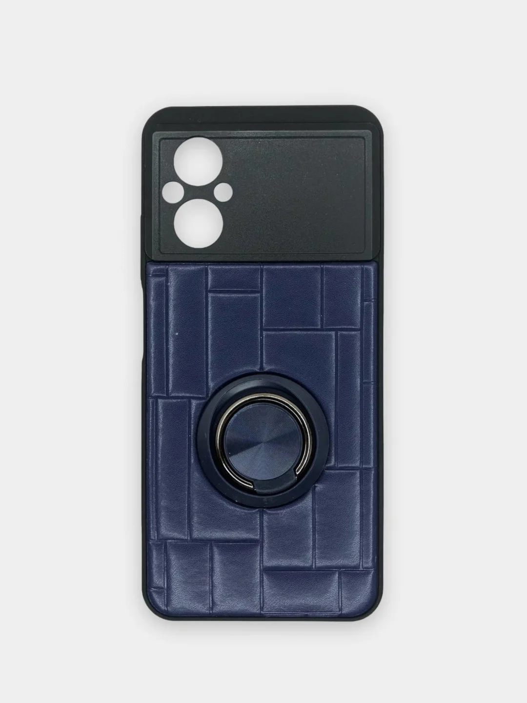 Чехол Xiaomi Poco M5 (Сяоми Поко М5), силиконовый, под кожу, с кольцом