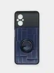 Чехол Xiaomi Poco M5 (Сяоми Поко М5), силиконовый, под кожу, с кольцом
