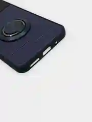 Лавандовый чехол Xiaomi Poco M5 (Сяоми Поко М5), силиконовый, под кожу, с кольцом