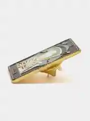 Угольный эмалированная брошь таро