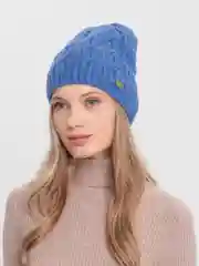 Индиго шапка женская Камелия