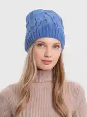 Индиго шапка женская Камелия