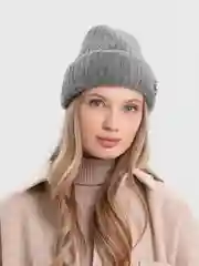Тёмно-серый шапка женская "Ива"