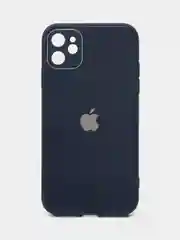 Темно-синий чехол для iPhone (Айфон) 11 со стеклянной панелью