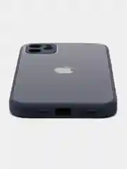 Темно-синий чехол для iPhone (Айфон) 11 со стеклянной панелью