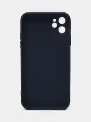 Темно-синий чехол для iPhone (Айфон) 11 со стеклянной панелью
