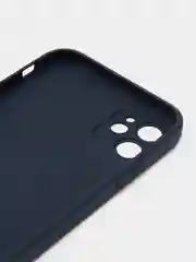 Темно-синий чехол для iPhone (Айфон) 11 со стеклянной панелью