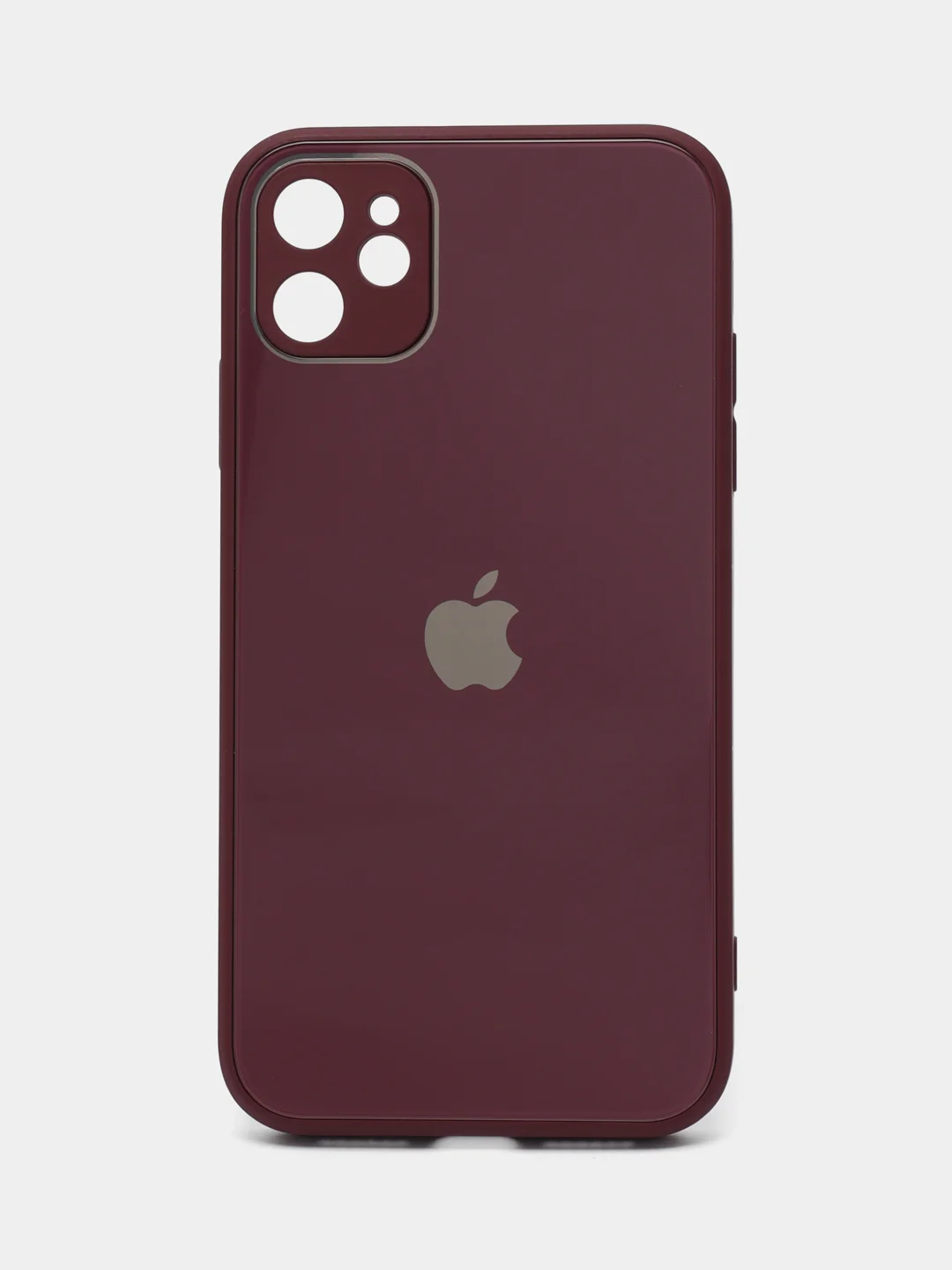 Фуксия чехол для iPhone (Айфон) 11 со стеклянной панелью