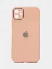 Коралловый меланж чехол для iPhone (Айфон) 11 со стеклянной панелью