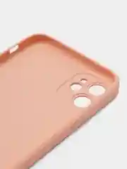 Коралловый меланж чехол для iPhone (Айфон) 11 со стеклянной панелью