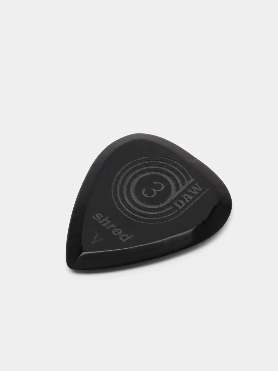 Черный медиаторы для гитары DAW MAN Picks Shredline Pointed, черные, 1.5 мм, 2 мм, 3 мм