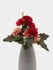 Красный искусственные цветы, гвоздики