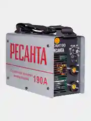 Сварочный аппарат инверторный Ресанта САИ-190, 190 ампер, комплект кабелей 65/2