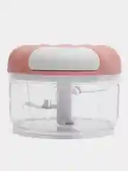 Розовый измельчитель кухонный, ручной