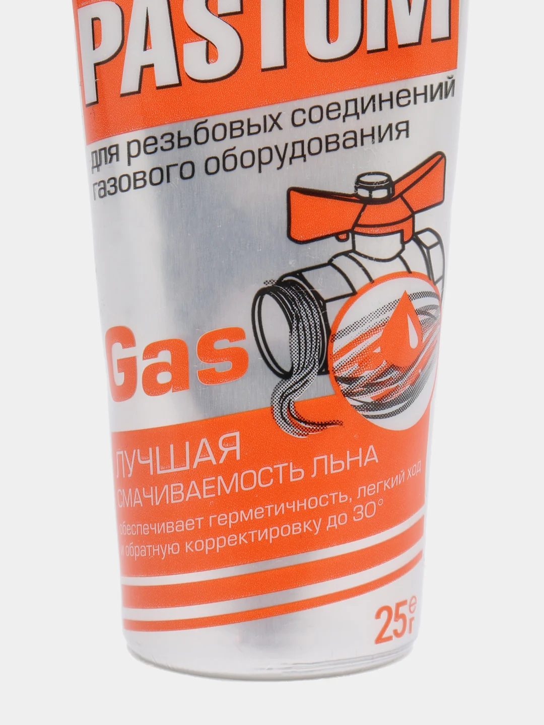 Красный паста уплотнительная, для соединений газ / вода
