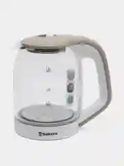 Чайник электрический Sakura SA-2736WG стеклянный, с точечной подсветкой, 1.8 л