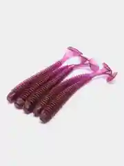 Индиго силиконовые приманки виброхвост, 10 см, 5 штук в упаковке