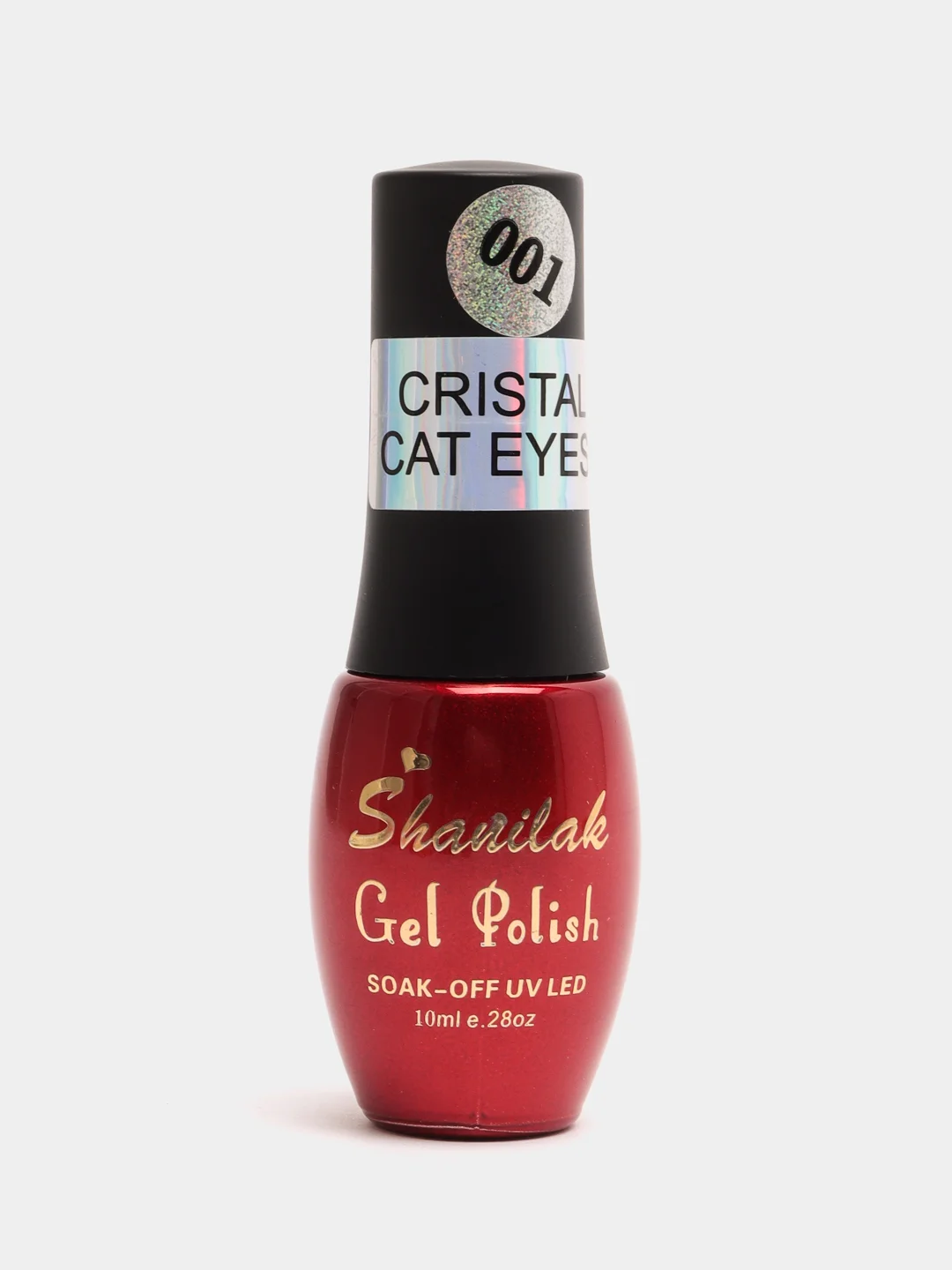 Карамельный гель-лак Кошачий глаз Кристал Crystal 5D Shanilak Cat Eye, 10 мл