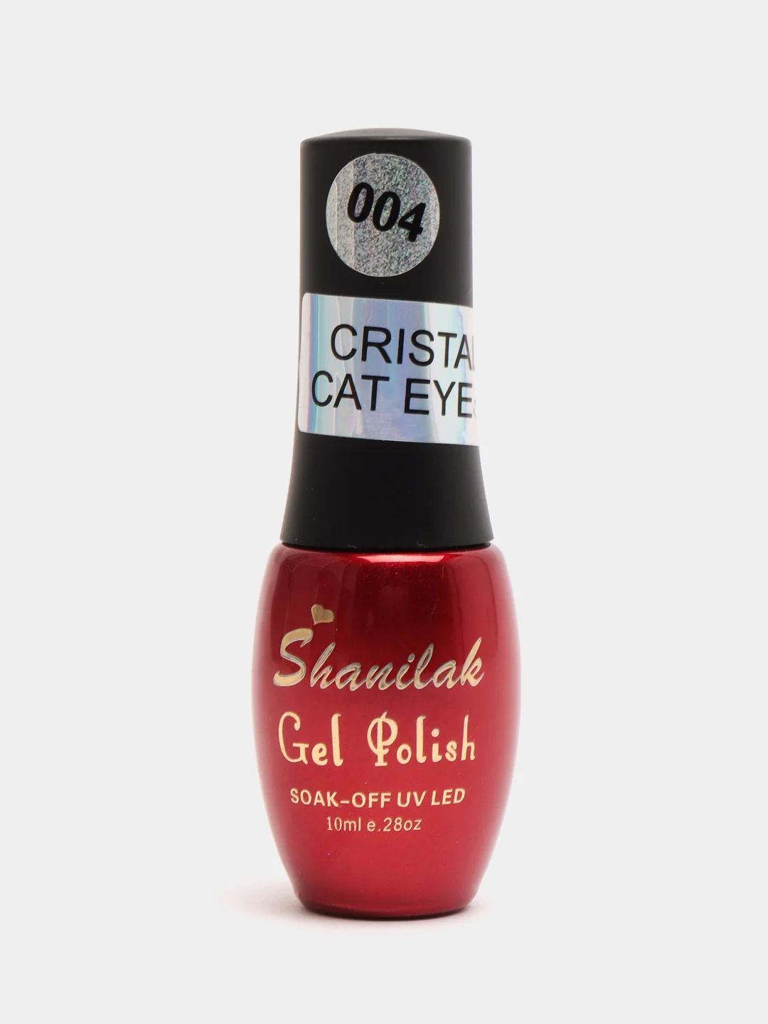 Конфетный гель-лак Кошачий глаз Кристал Crystal 5D Shanilak Cat Eye, 10 мл