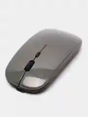 Серый мышь компьютерная , бесшумная, беспроводная, ультратонкая, 2.4 GHz, Bluetooth, USB зарядка