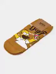 Прозрачный короткие носки  мужские и женские с рисунком Simpsons Симпсоны