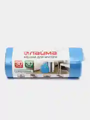 Мешки для мусора 30 л, синие, в рулоне 30 шт., 50х60 см., ЛАЙМА