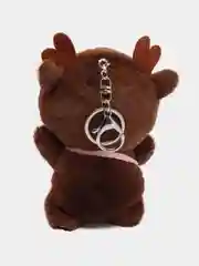 Тёмно-коричневый мягкая игрушка-брелок "Кот в костюме", 12 см, котик в кигуруми, кот в кигуруми