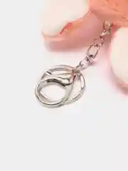 Тёмно-розовый мягкая игрушка-брелок "Кот в костюме", 12 см, котик в кигуруми, кот в кигуруми