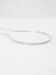 Серебряный ободок для волос со стразами, с подвесками, два цвета