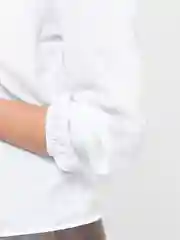 Белый женская блузка с рюшами LaFemme, рубашка
