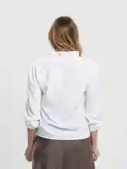 Белый женская блузка с рюшами LaFemme, рубашка
