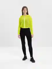 Лимонный бомбер-олимпийка Rowan Wear, спортивная, из сетки