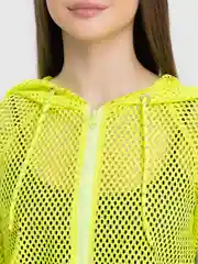 Лимонный бомбер-олимпийка Rowan Wear, спортивная, из сетки