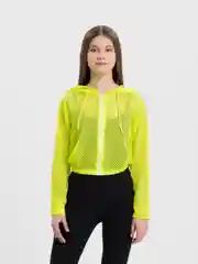Лимонный бомбер-олимпийка Rowan Wear, спортивная, из сетки