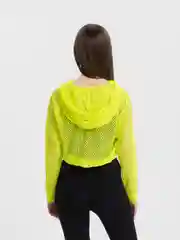 Лимонный бомбер-олимпийка Rowan Wear, спортивная, из сетки