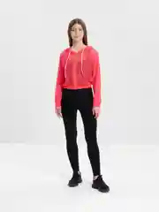 Коралловый бомбер-олимпийка Rowan Wear, спортивная, из сетки