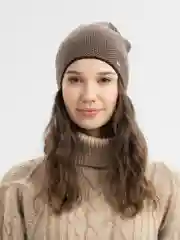 Коричневый шапка женская "Комета"