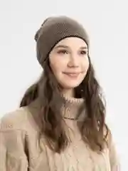 Коричневый шапка женская "Комета"