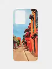 Лазурный чехол с рисунком на Realme C35 (Реалми С35)