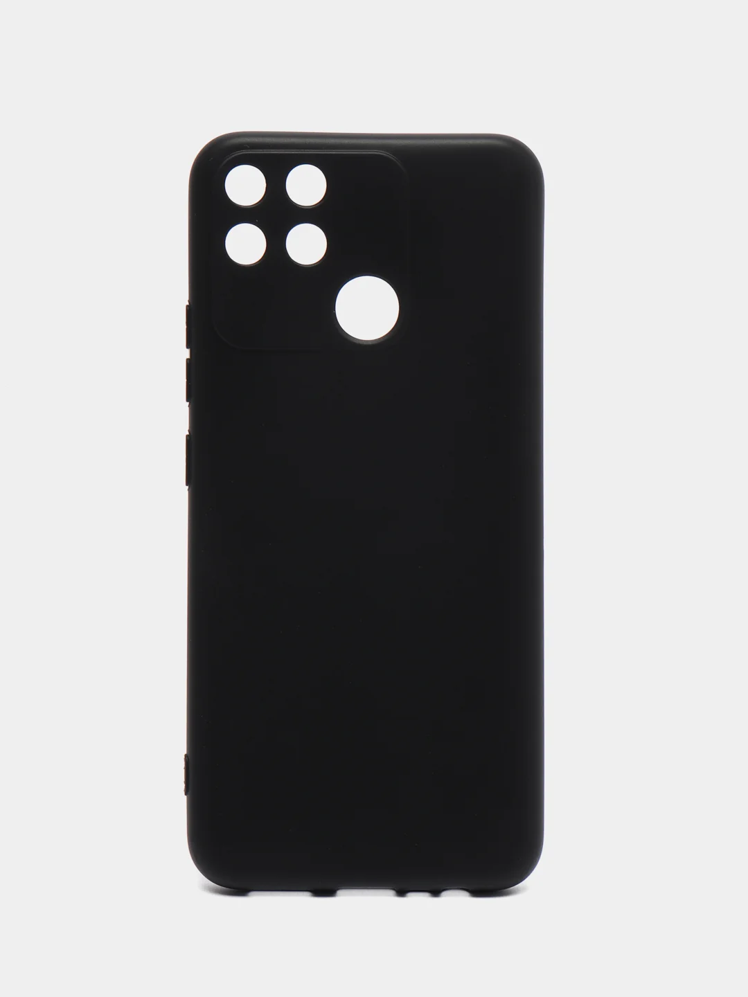 Черный чехол для Realme Narzo 50A (Реалми Нарзо 50А), черный, силиконовый