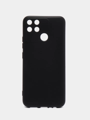 Чехол для Realme Narzo 50A (Реалми Нарзо 50А), черный, силиконовый