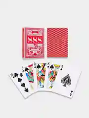 Красный игральные карты пластиковые, для покера 54 шт