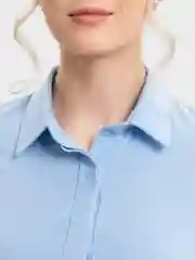 Голубой рубашка женская