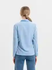 Голубой рубашка женская